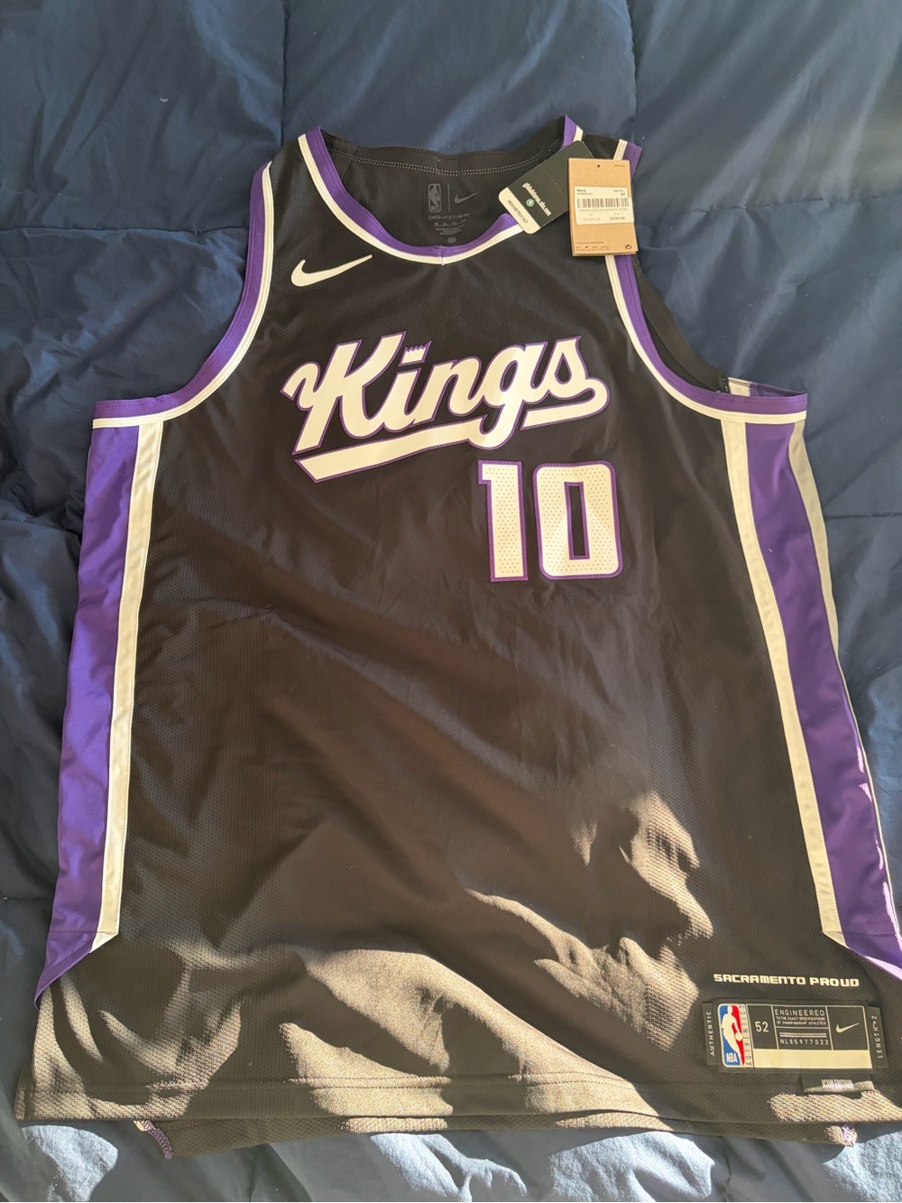 Domantas Sabonis Authentic Kings Jersey (XL)